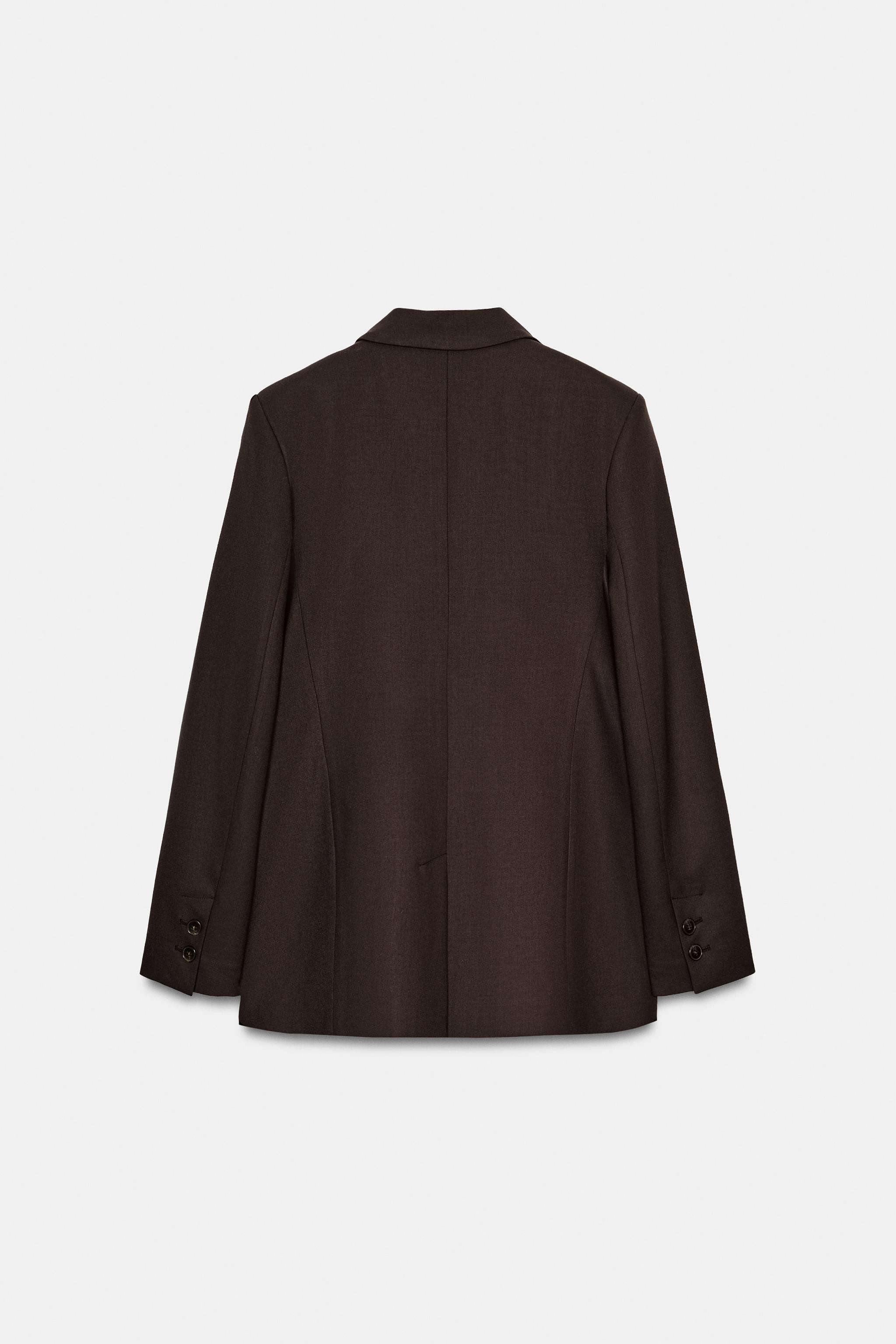 VESTE CROISÉE À ÉPAULETTES