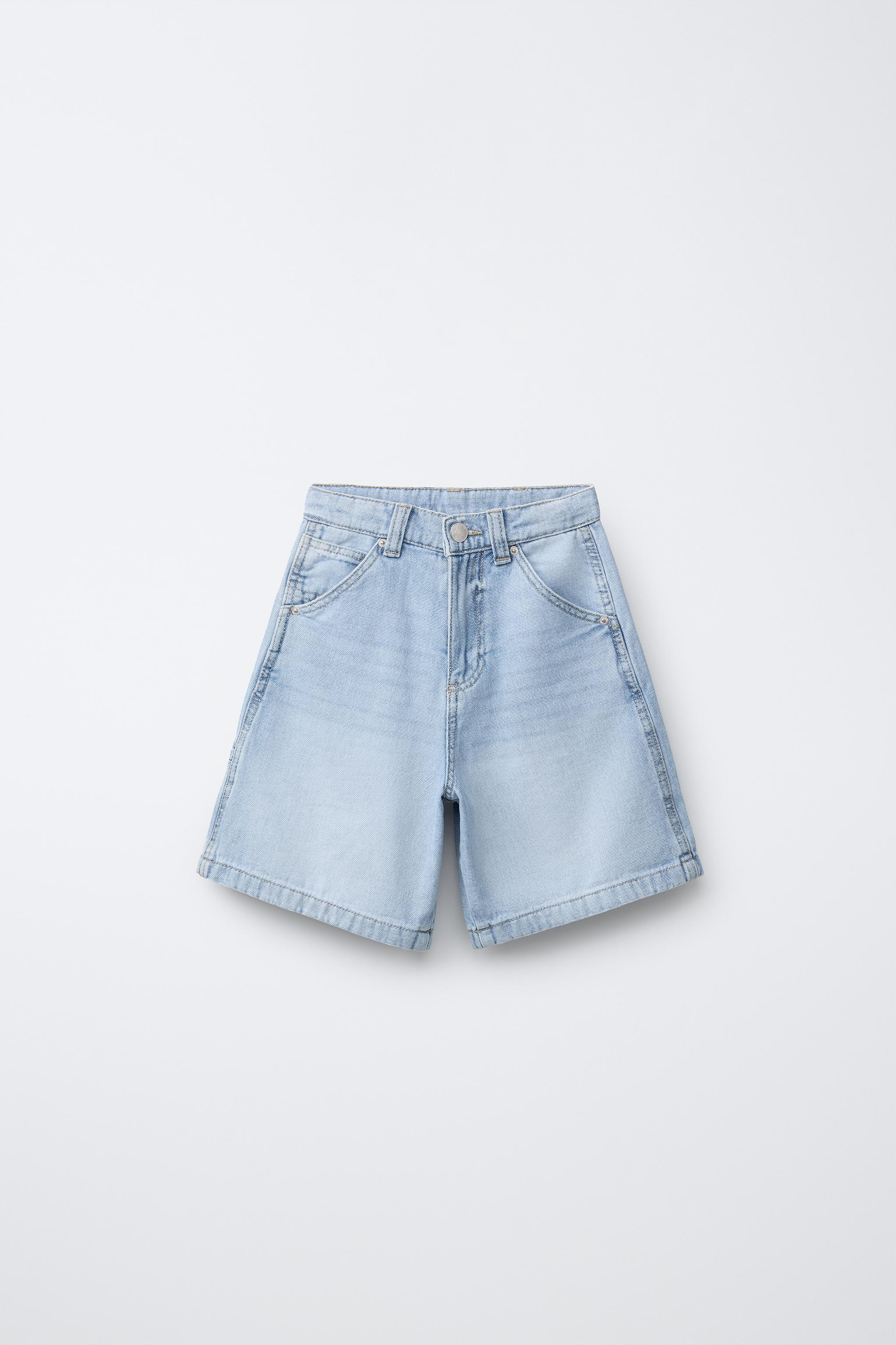 Детские шорты Zara CARPENTER SHORTS WITH LABEL