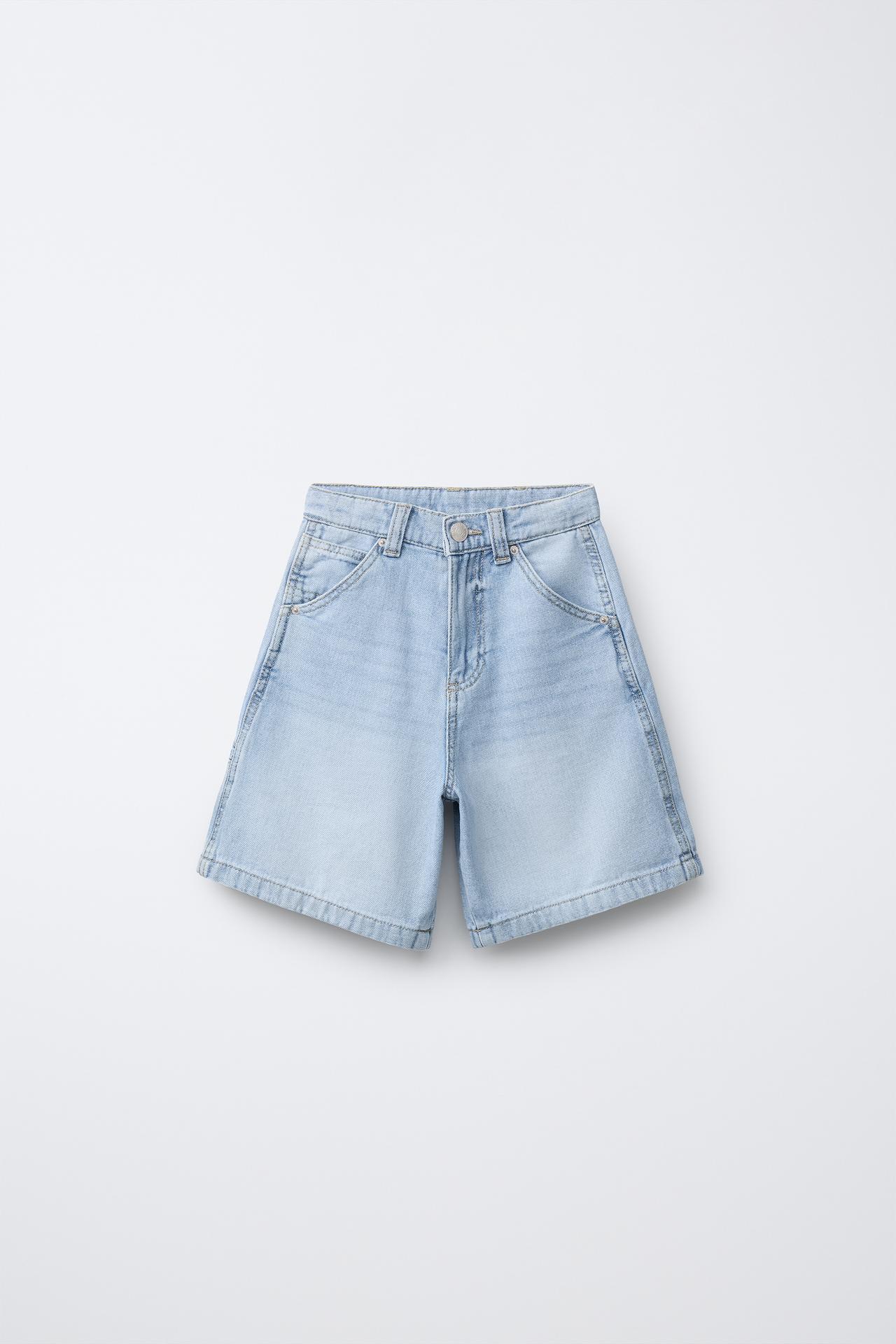 CARPENTER SHORTS WITH LABEL — Blue