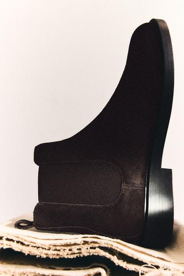 BOTA CHELSEA PIEL - Marrón de Zara