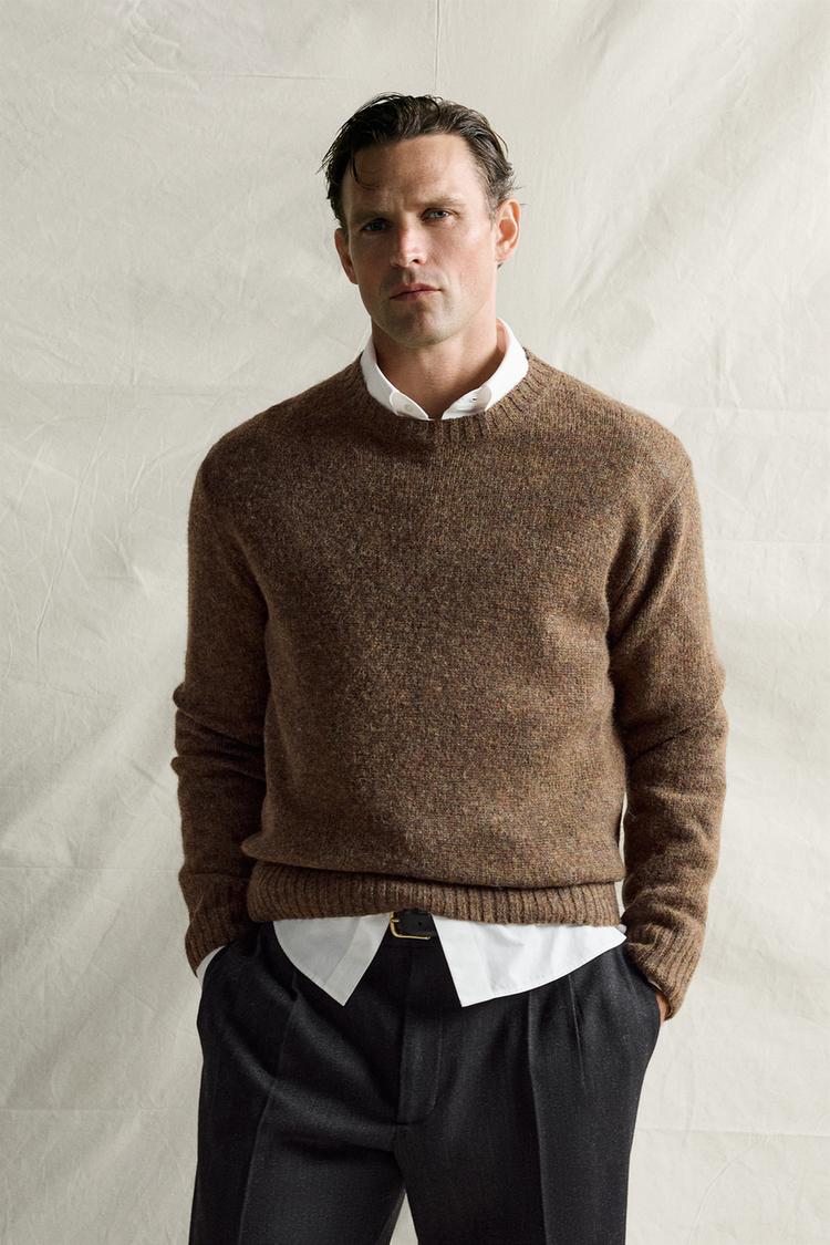 100% WOOL REGULAR FIT JUMPER