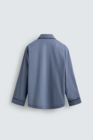 ENSEMBLE PYJAMA SHORT AARON LEVINE X ZARA - Bleu ciel de Zara - Image 10