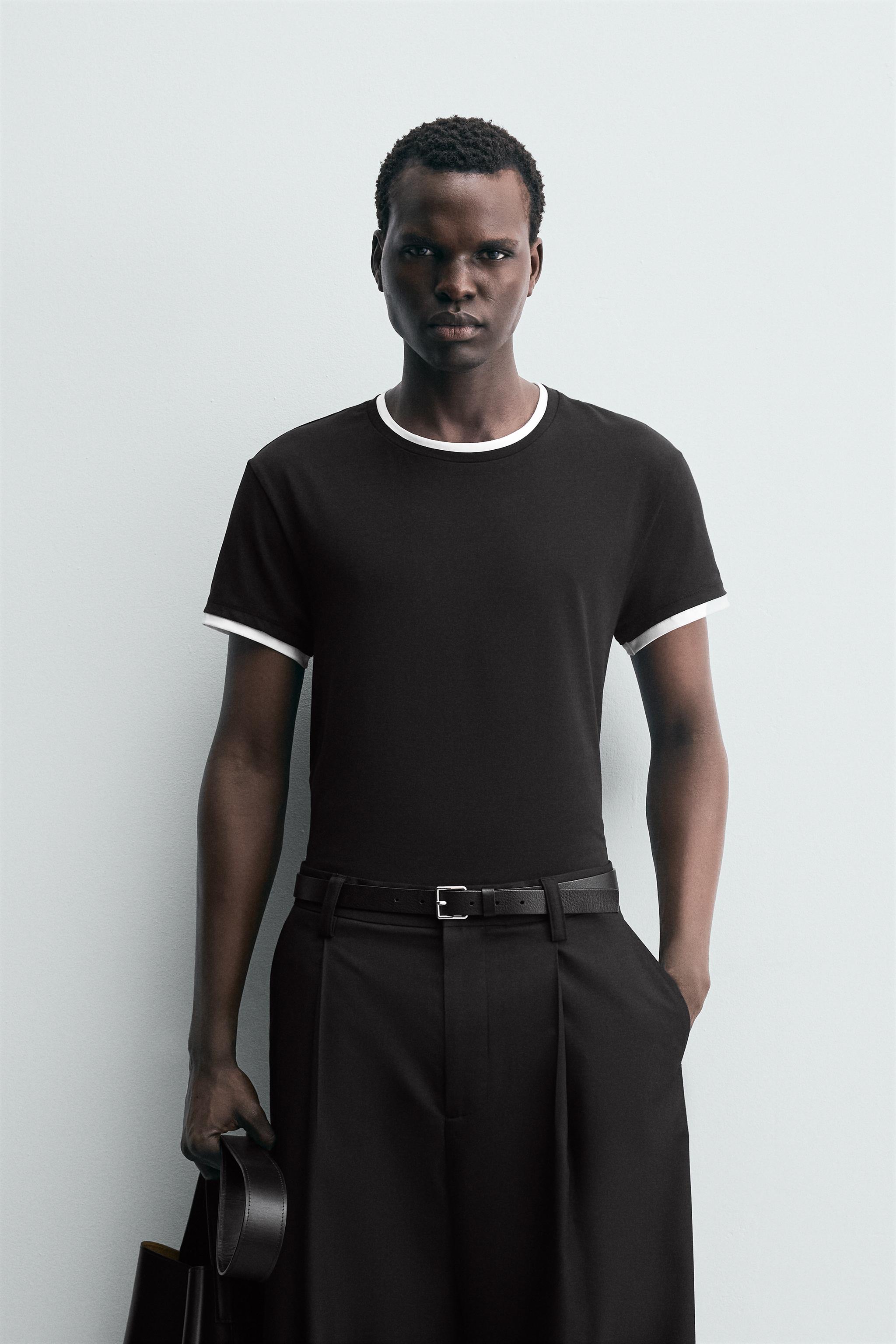 ZARAザラman ZARA*新作*ICONスローガンTシャツ/BLACK ZARAザラマンメンズ*ICONロゴスローガンTシャツ/BLACK XL - メルカリ
