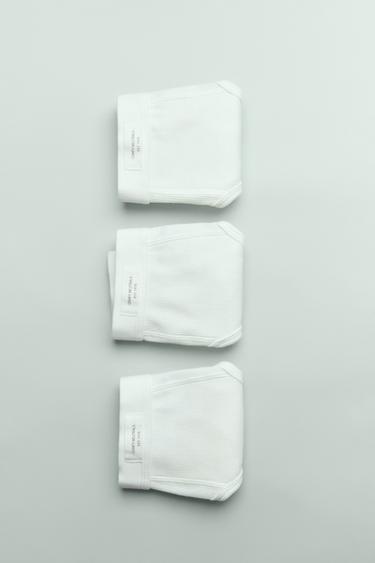 Zara 2-6-AASTASED/ KOLM PAARI SILDIGA SOONIKKOES ALUSPÜKSE - Ecru