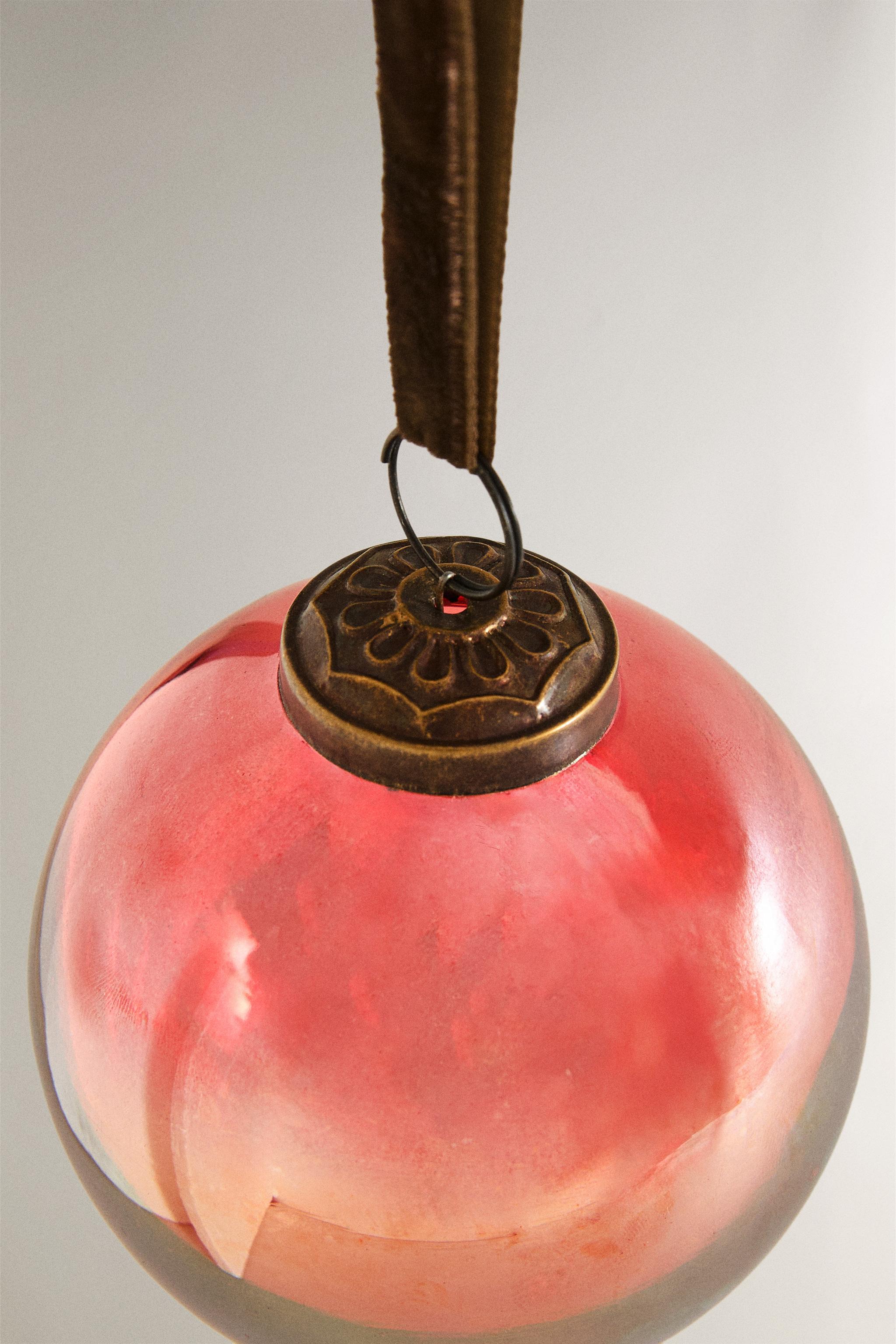 DÉCORATION SAPIN BOULE TRANSPARENTE NOËL