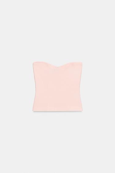 TOP DE MALHA TOMARA QUE CAIA - Rosa-giz da Zara