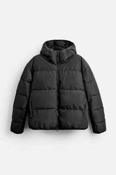 PADDED HOODED JACKET - Black by Zara - Image 5