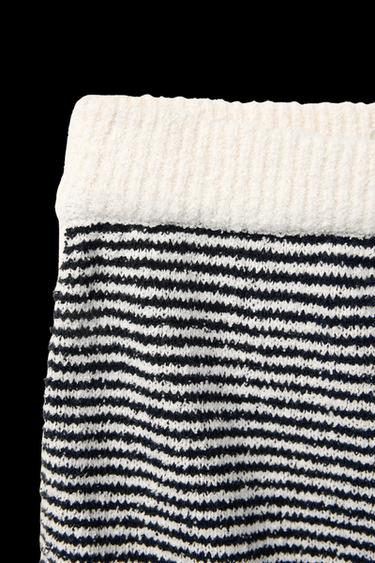 STRIPED TOWEL EFFECT SKIRT - striped by Zara