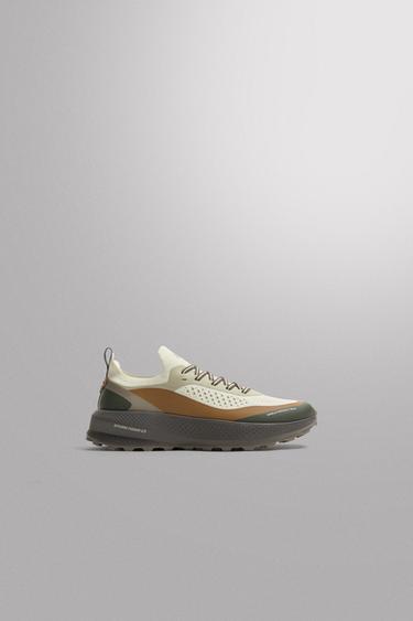 Zara TRAIL RUNNING SNEAKERS - Brown