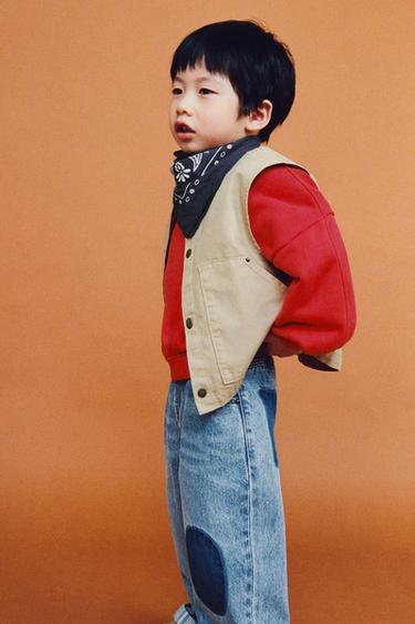 PATCH WAISTCOAT - Sand by Zara