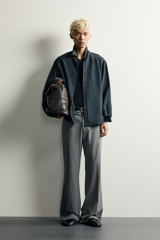 חולצת RELAXED FIT נשפכת - שחור של Zara - תמונה 0