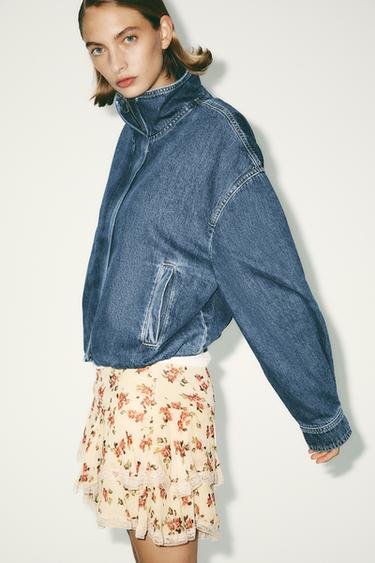 JAQUETA DENIM TRF - Azul da Zara