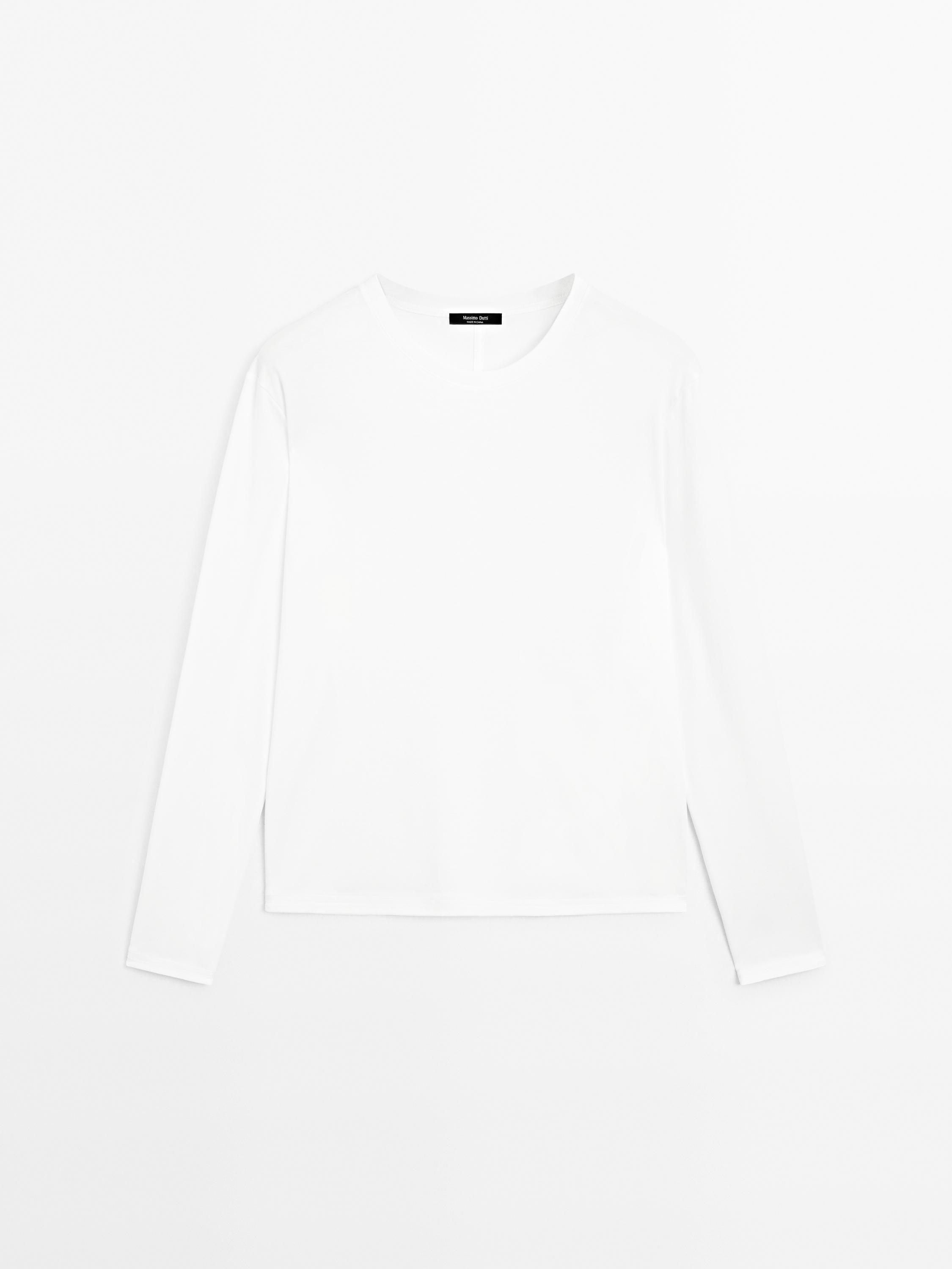 T-shirt à manches longues 100 % coton