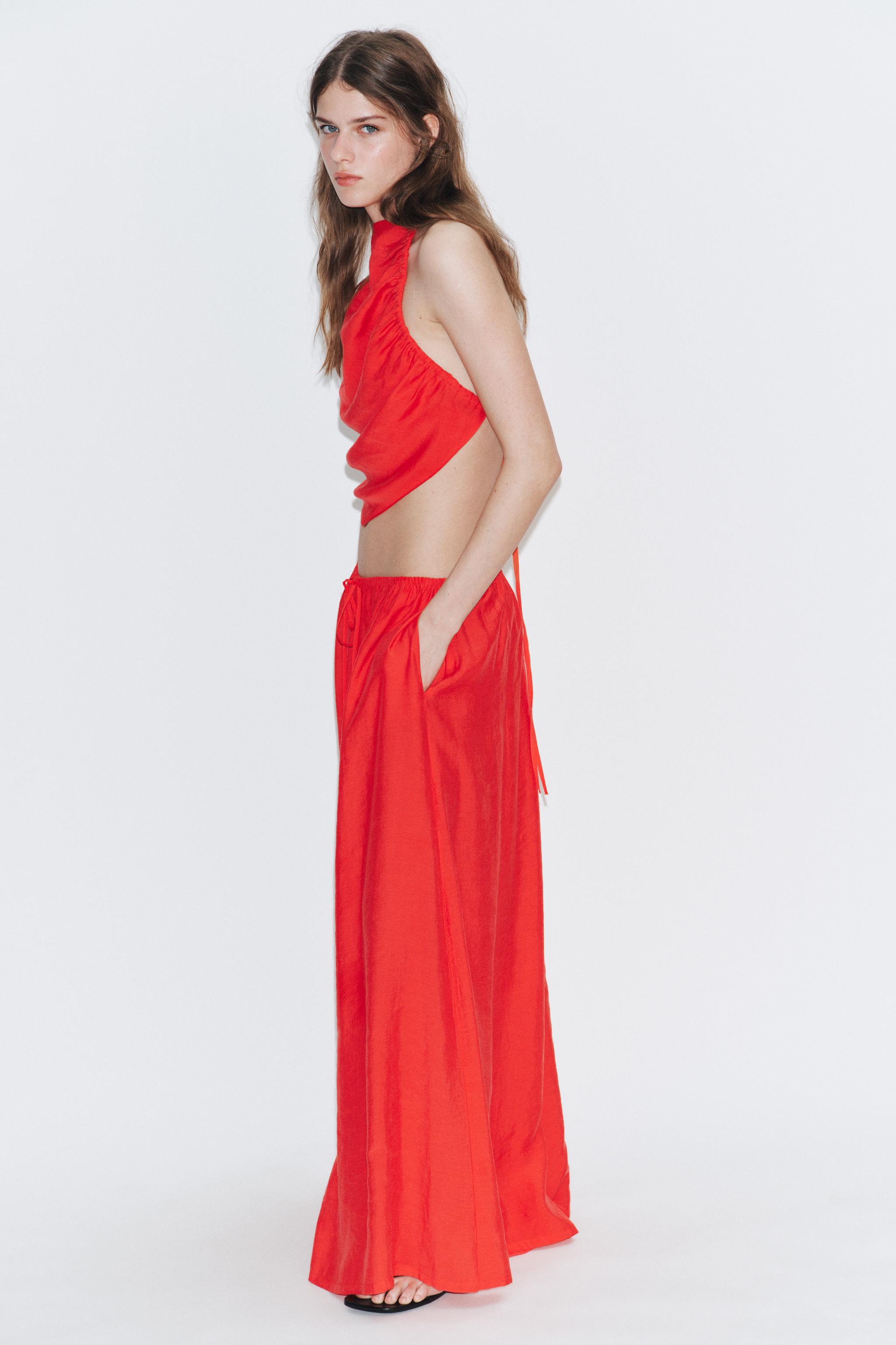 DRAWSTRING PALAZZO PANTS