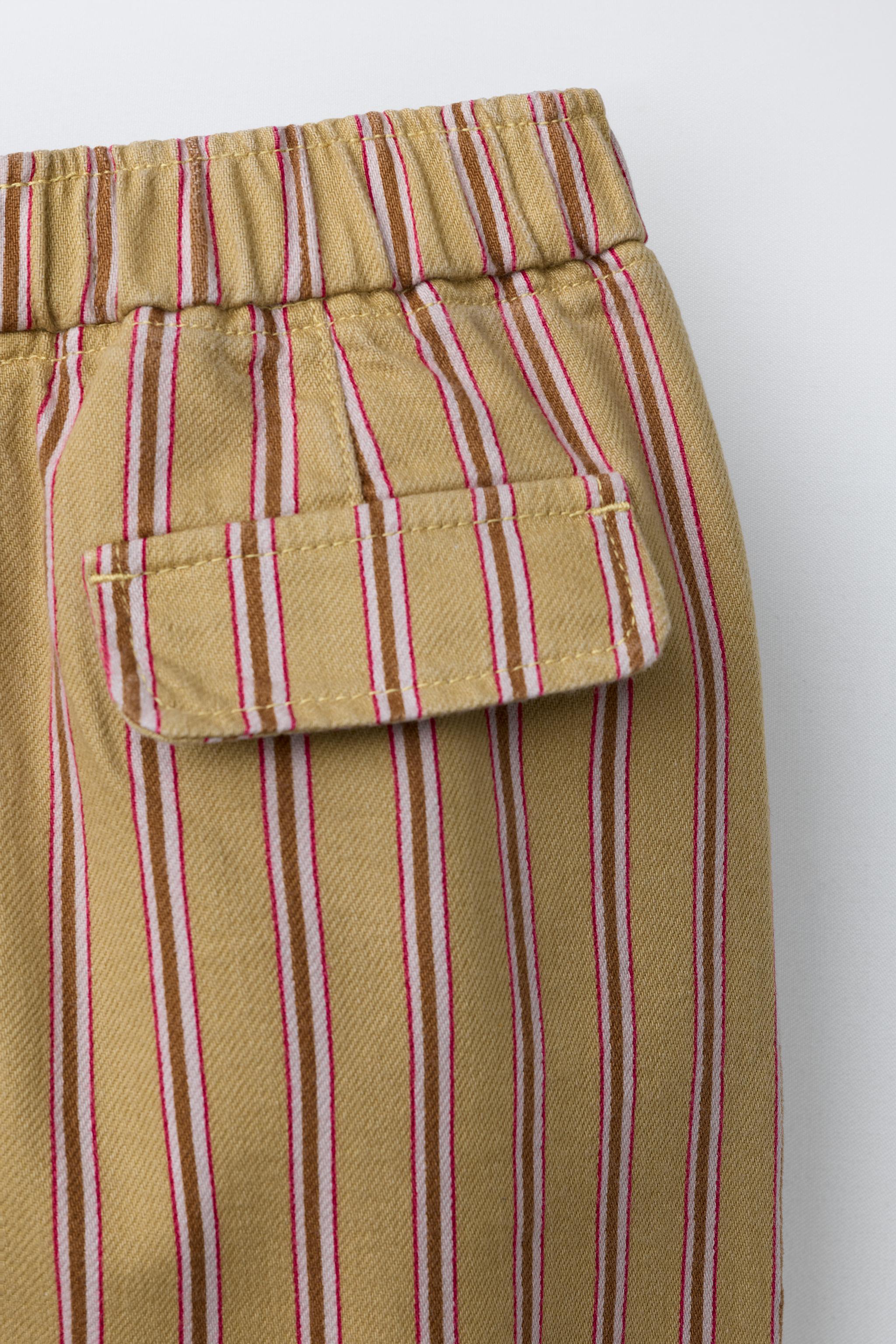 PANTALON BAGGY À RAYURES