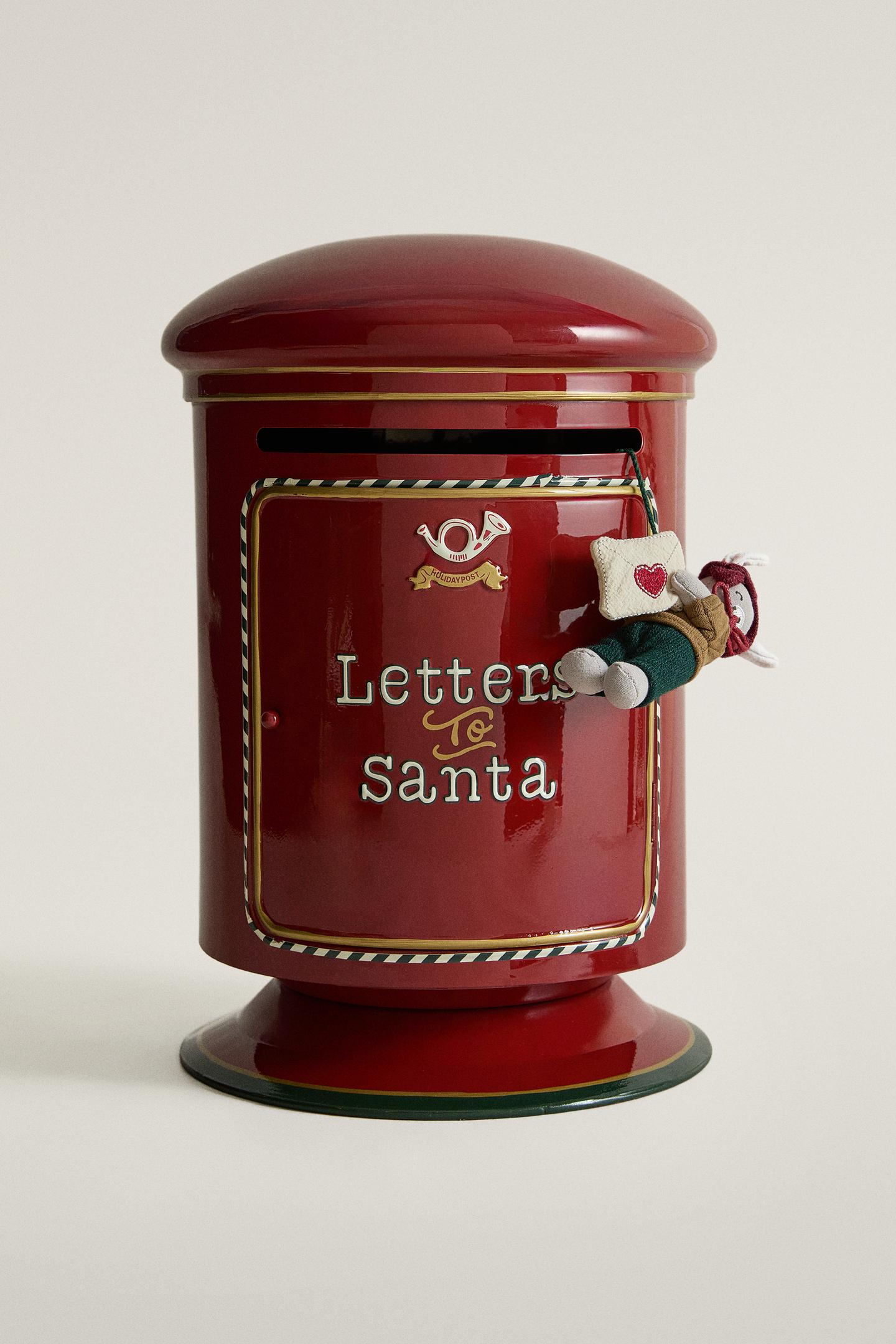 Zara Santa Claus Christmas Mailbox, цвет: Красный — фото 1