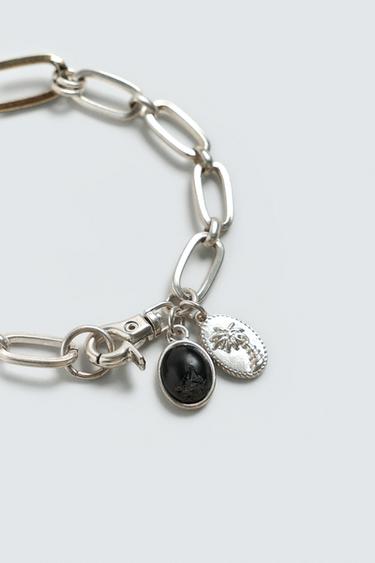 METAL CHARM BRACELET - Gold / Silver by Zara - Image 2