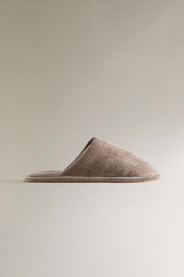 VELVET MULE SLIPPERS - Brown by Zara - Image 0