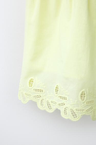TOP BRODERIES - Citron vert de Zara - Image 3