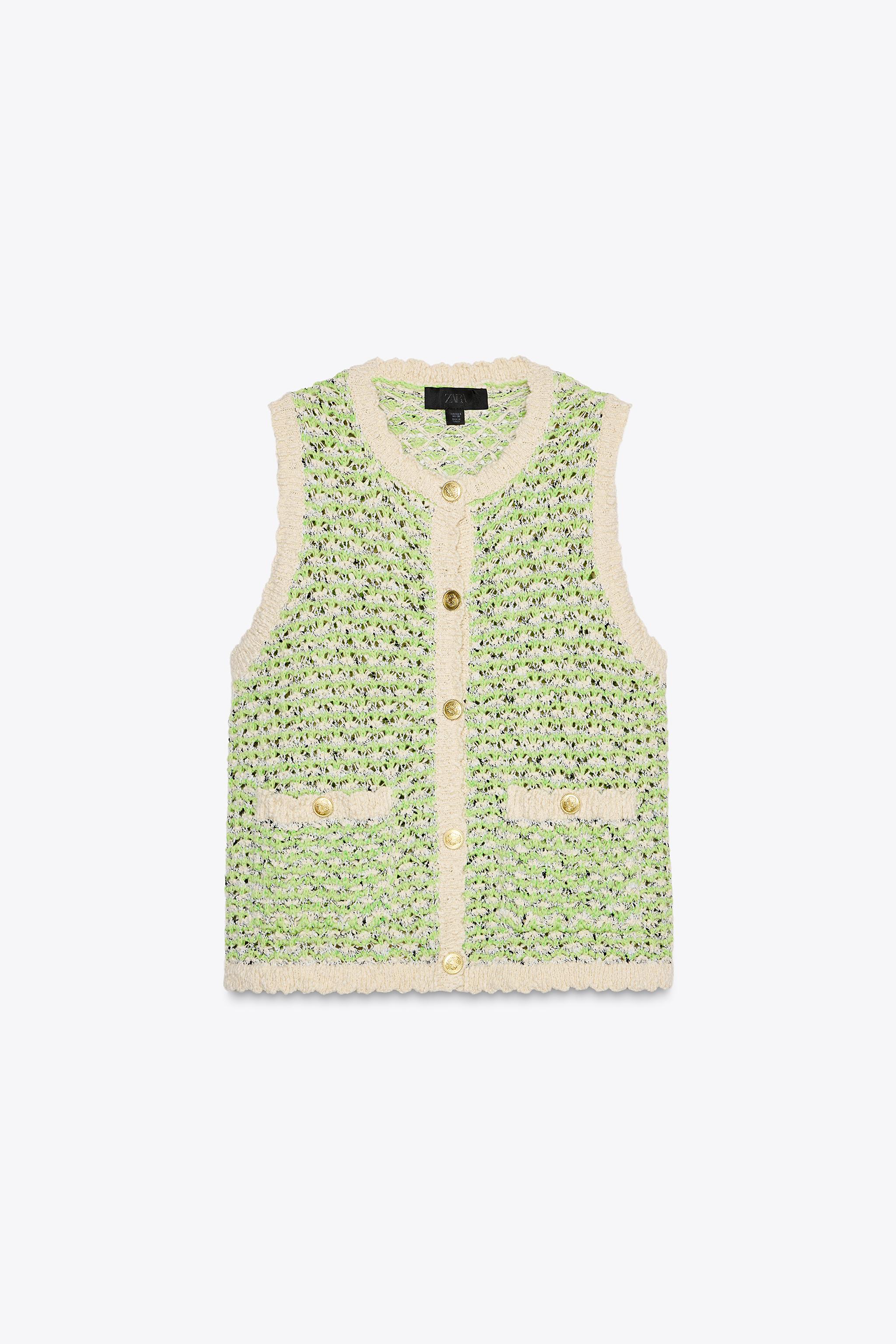 TEXTURED KNIT TOP - Green | ZARA United States