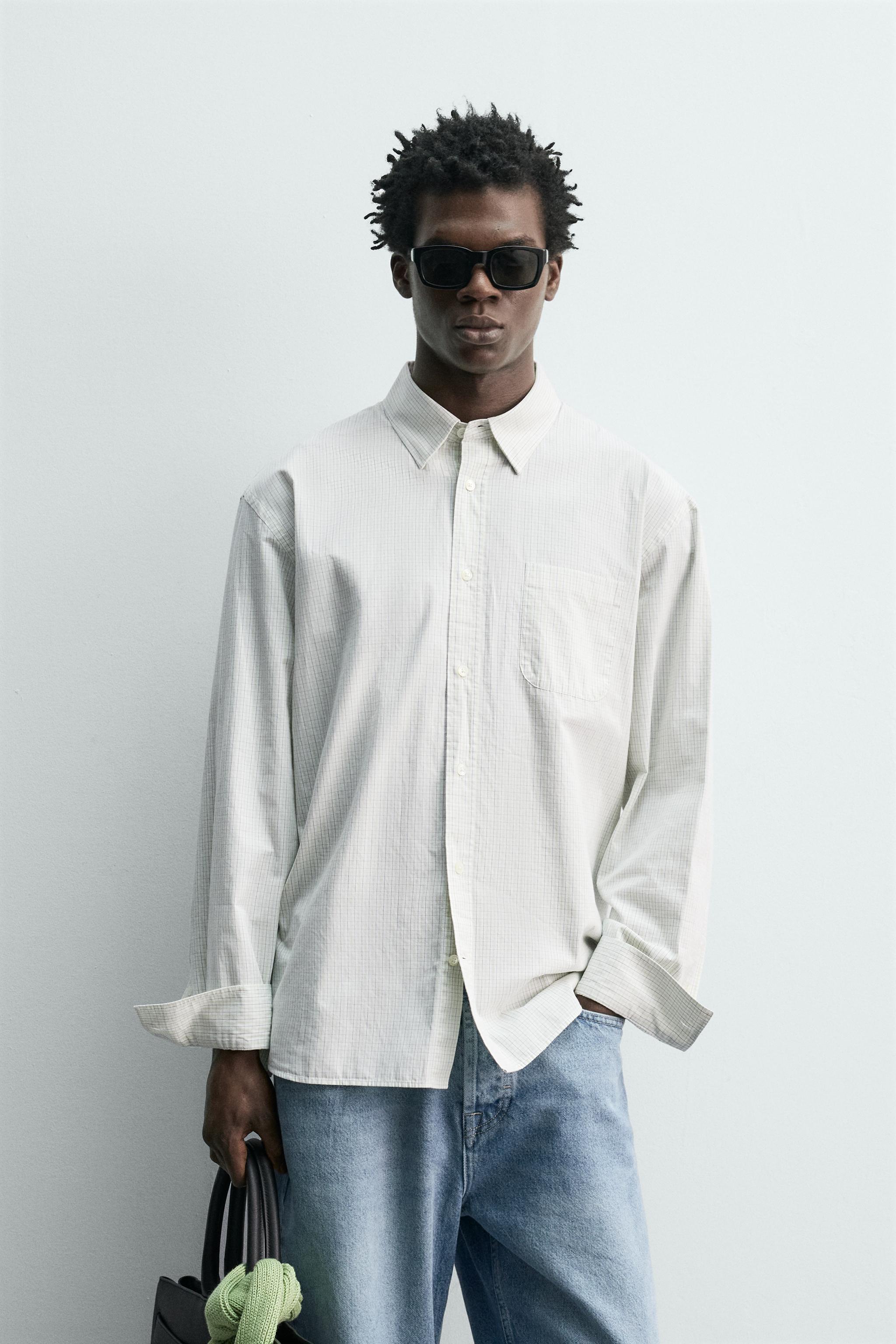 CHECK POPLIN SHIRT