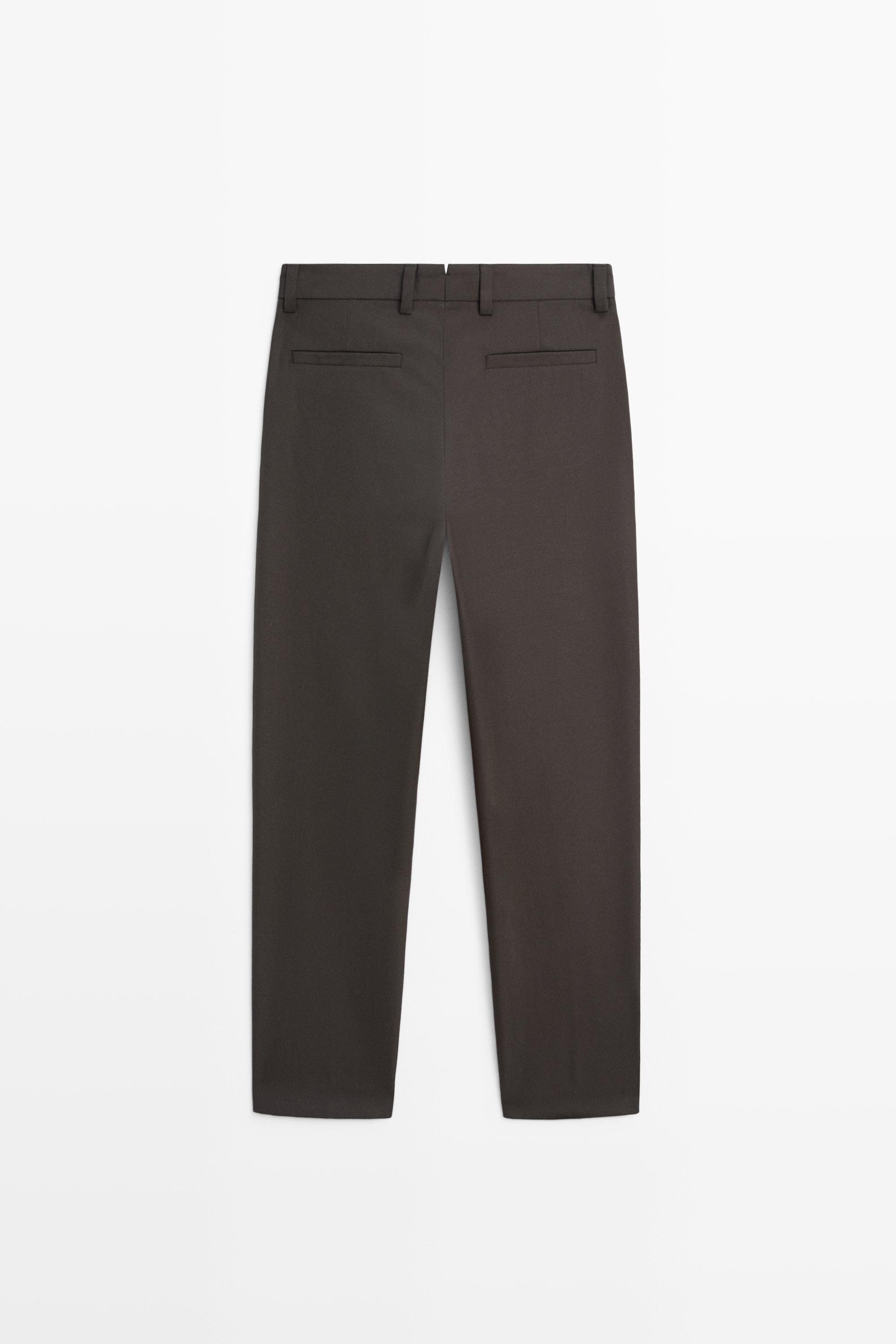 100% cool wool total look pants