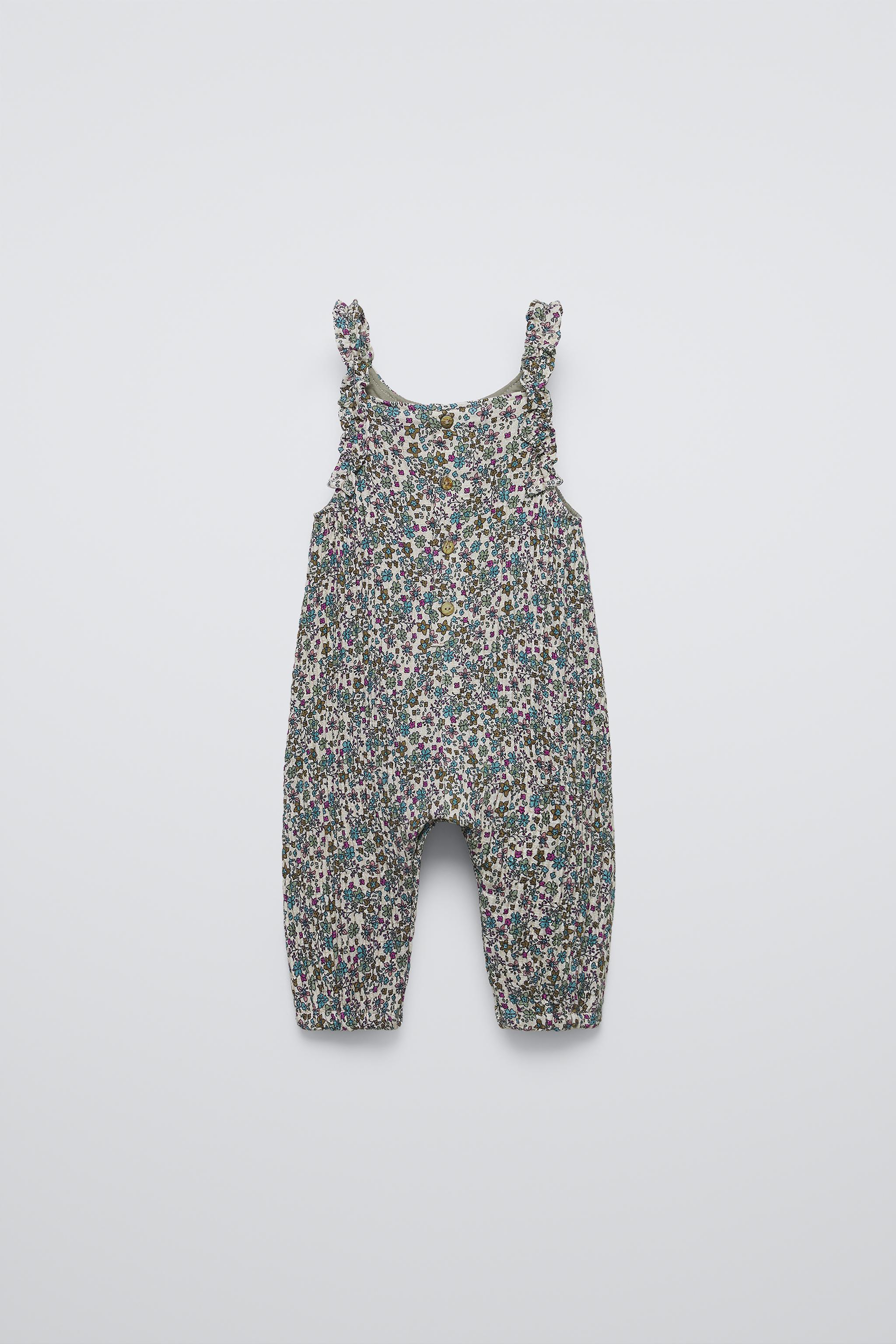 Outlet Zara baby quilted fleece overalls 9-12 months