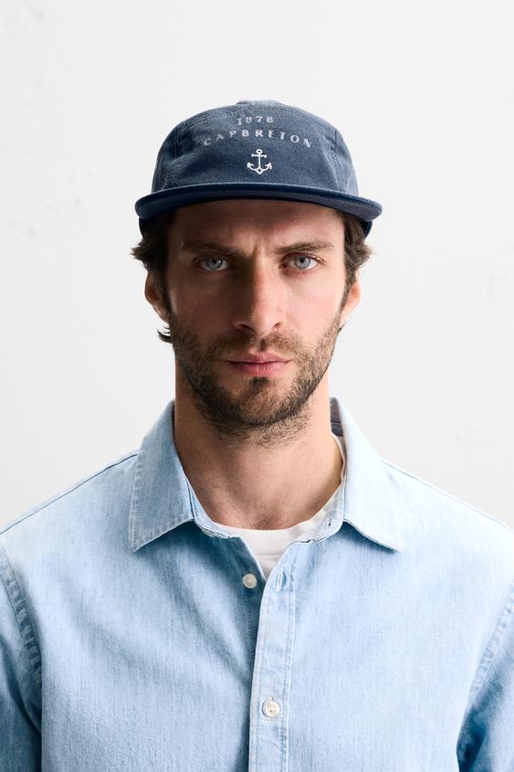 WASHED COMBINATION PRINT CAP
