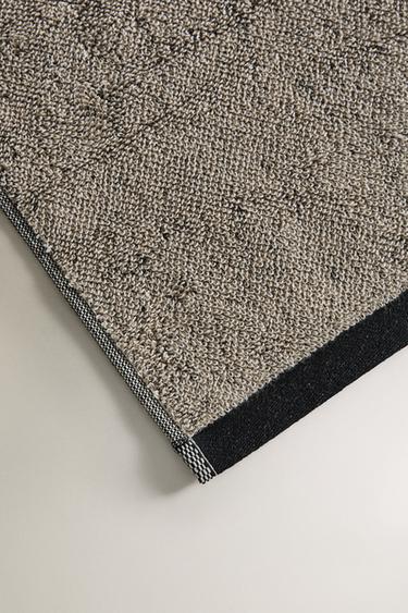 MELANGE-EFFECT BATH TOWEL - Black by Zara - Image 2