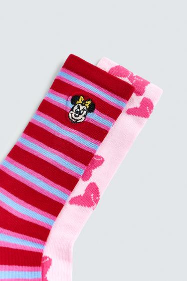 2-PACK OF COMBINED LONG SOCKS HARRY LAMBERT FOR ZARA X DISNEY - Pink / White by Zara - Image 2