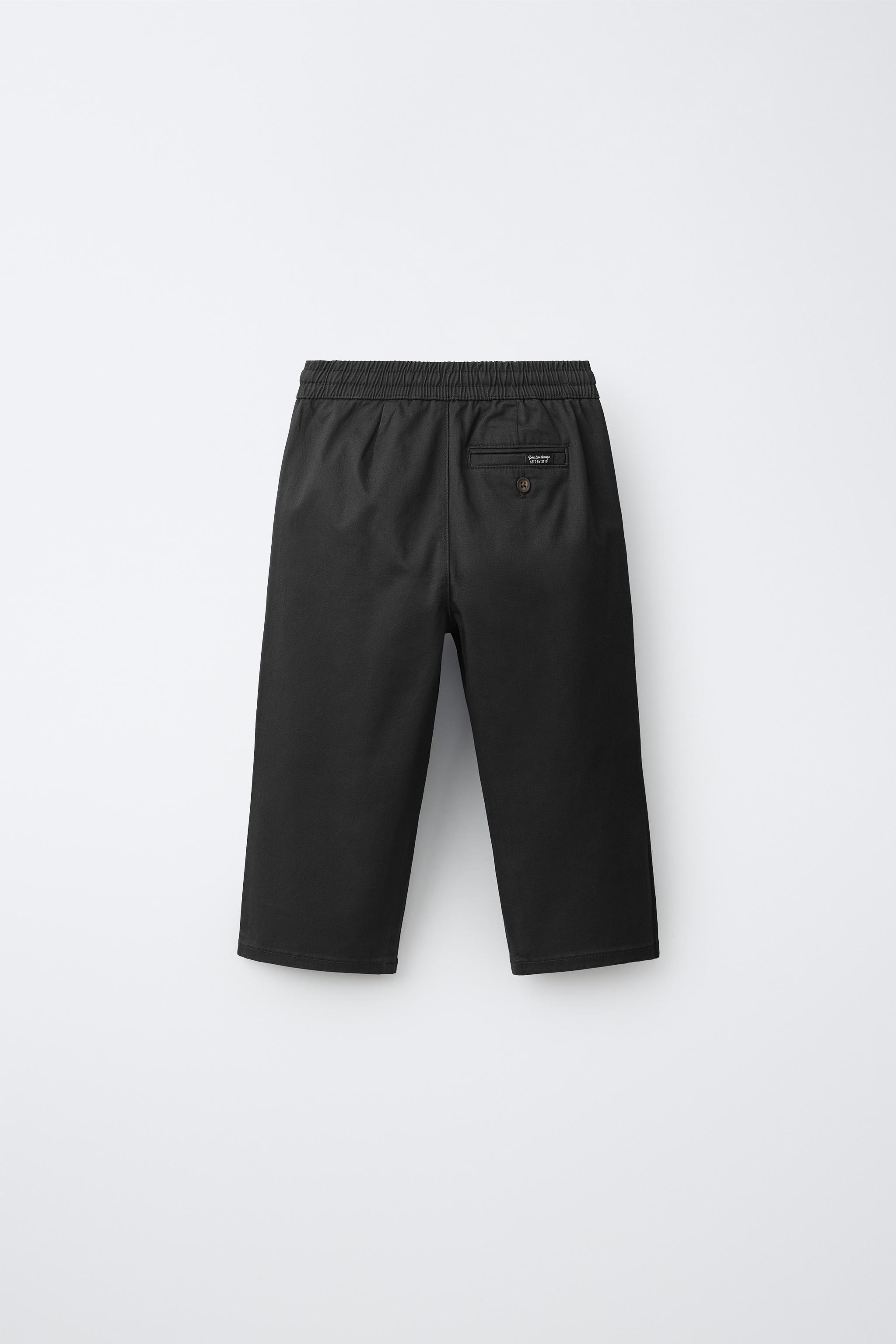 JOGGER CHINO TROUSERS — Black
