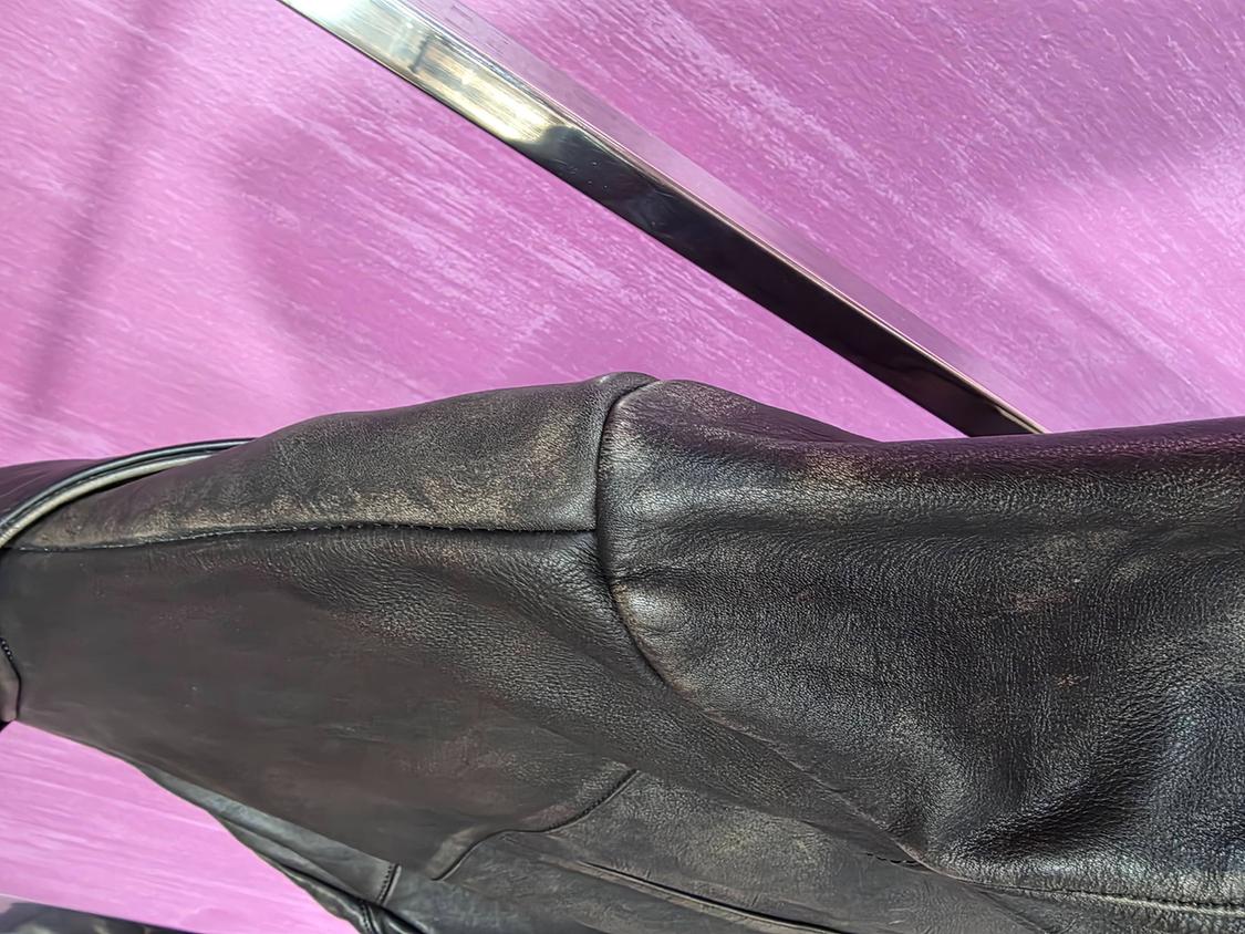 LIMITED EDITION VINTAGE EFFECT LEATHER JACKET - Image 8