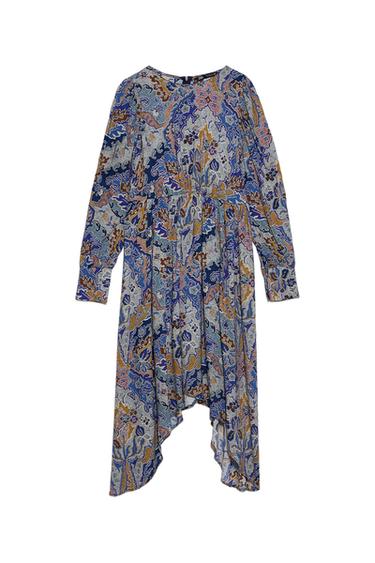 ASYMMETRIC PRINTED DRESS