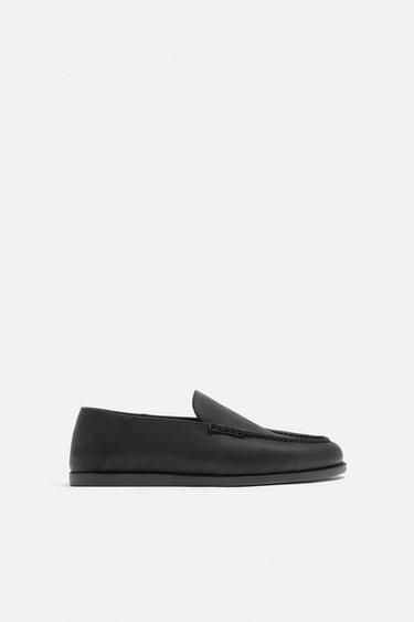 MOCASÍN PIEL CASUAL - Negro de Zara - Imagen 0