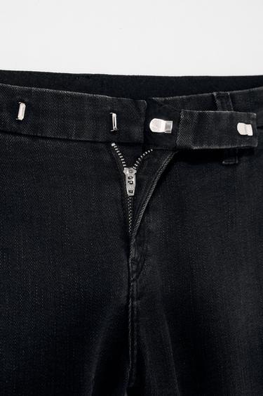 JEAN ÉVASÉ TAILLE BASSE KATE MOSS X ZARA - Noir de Zara - Image 3
