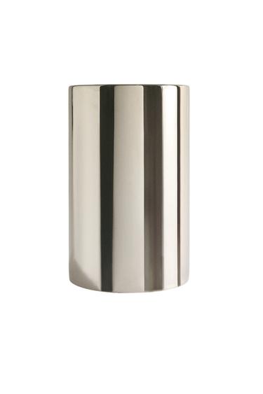 CILINDRISCHE METALEN PRULLENMAND - Zilver van Zara