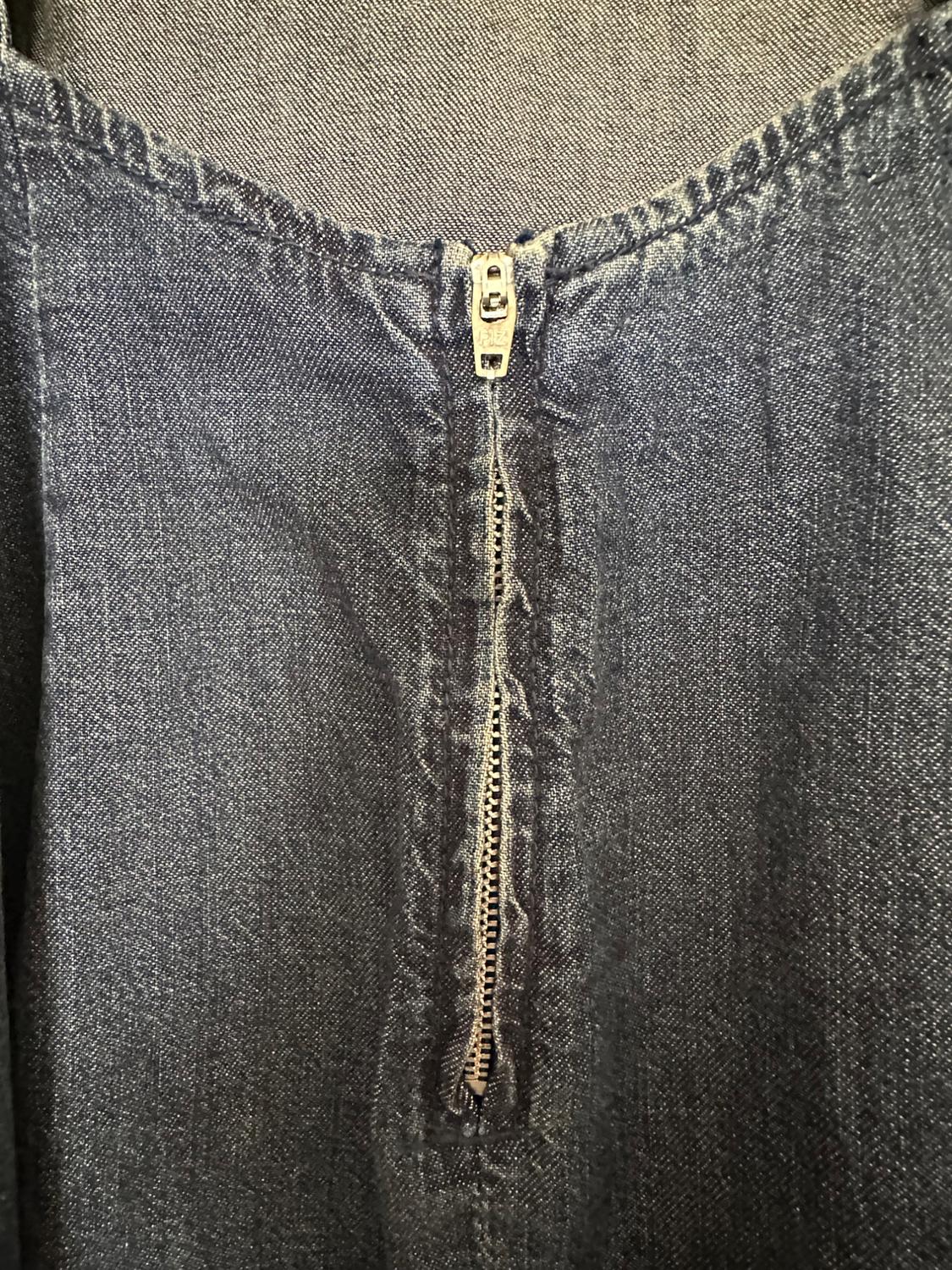 VESTIDO DENIM TRF DRAPEADO - Image 4