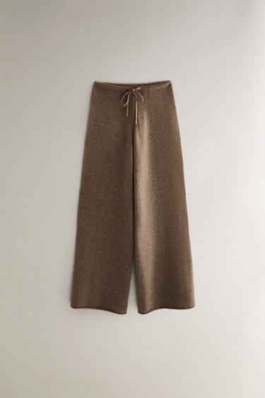 PANTALÓN CASHMERE - Marrón / Topo de Zara
