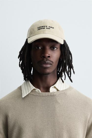 BASEBALLCAP MIT KONTRASTSTICKEREI - Beige von Zara - Bild 0
