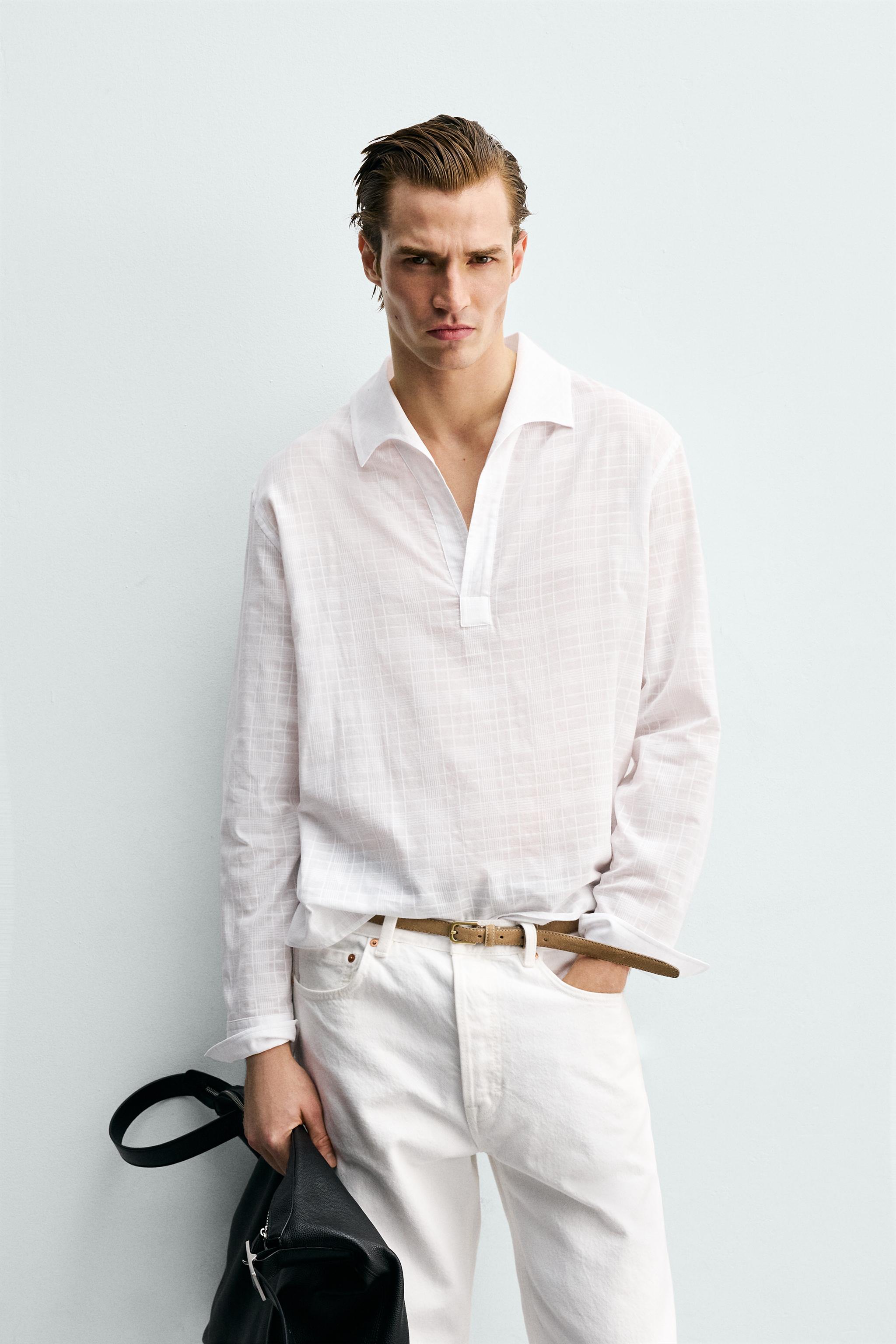 TEXTURED POLO SHIRT