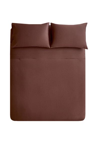 SATEEN DUVET COVER (300 THREAD COUNT) - Wine by Zara