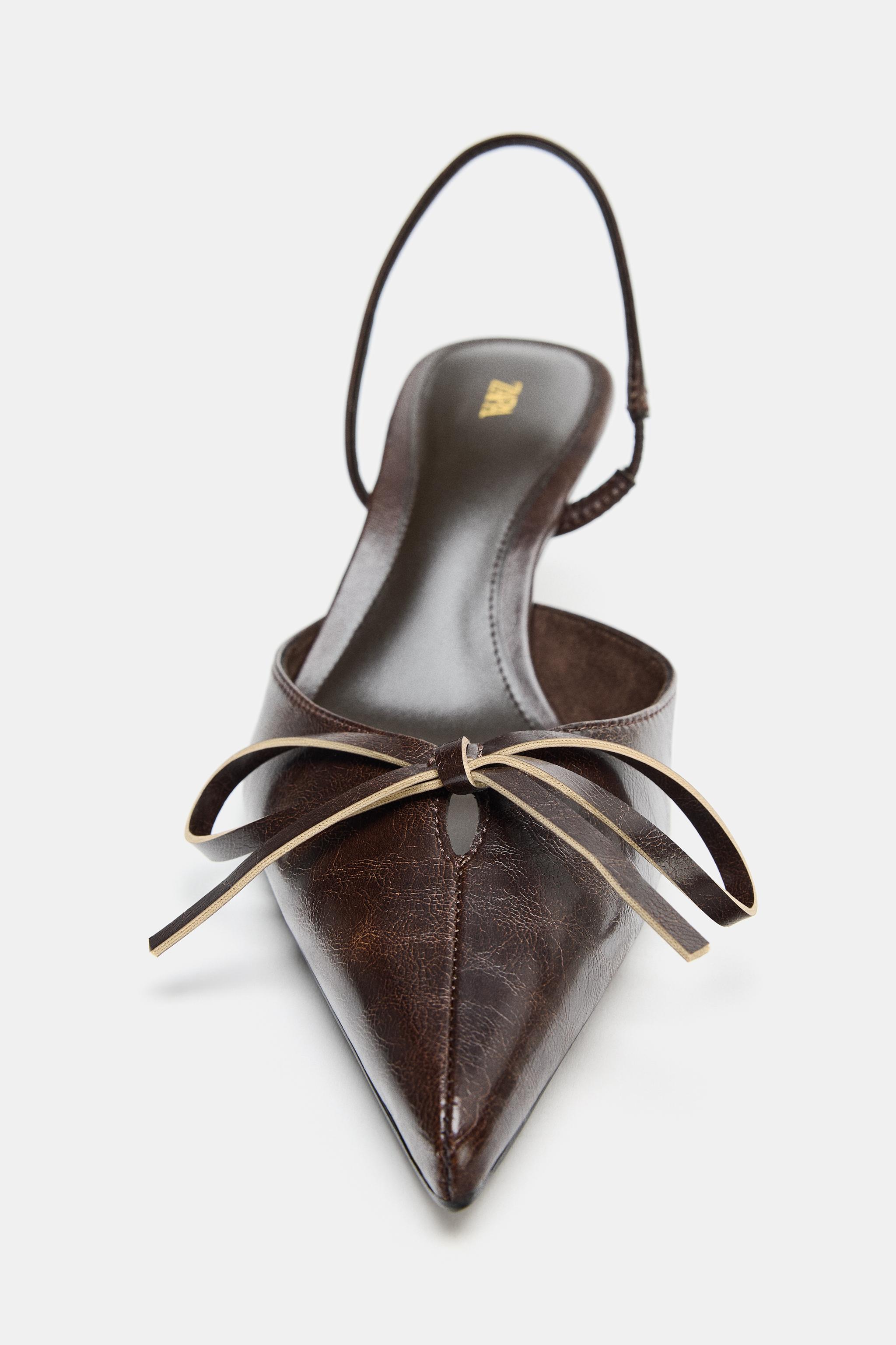 BOW SLINGBACK SHOES