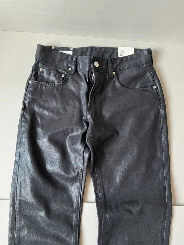 ZARA X LUDOVIC DE SAINT SERNIN LEATHER STYLE PANTS LIMITED COLLECTION BLACK FASHION JEANS - Image 6