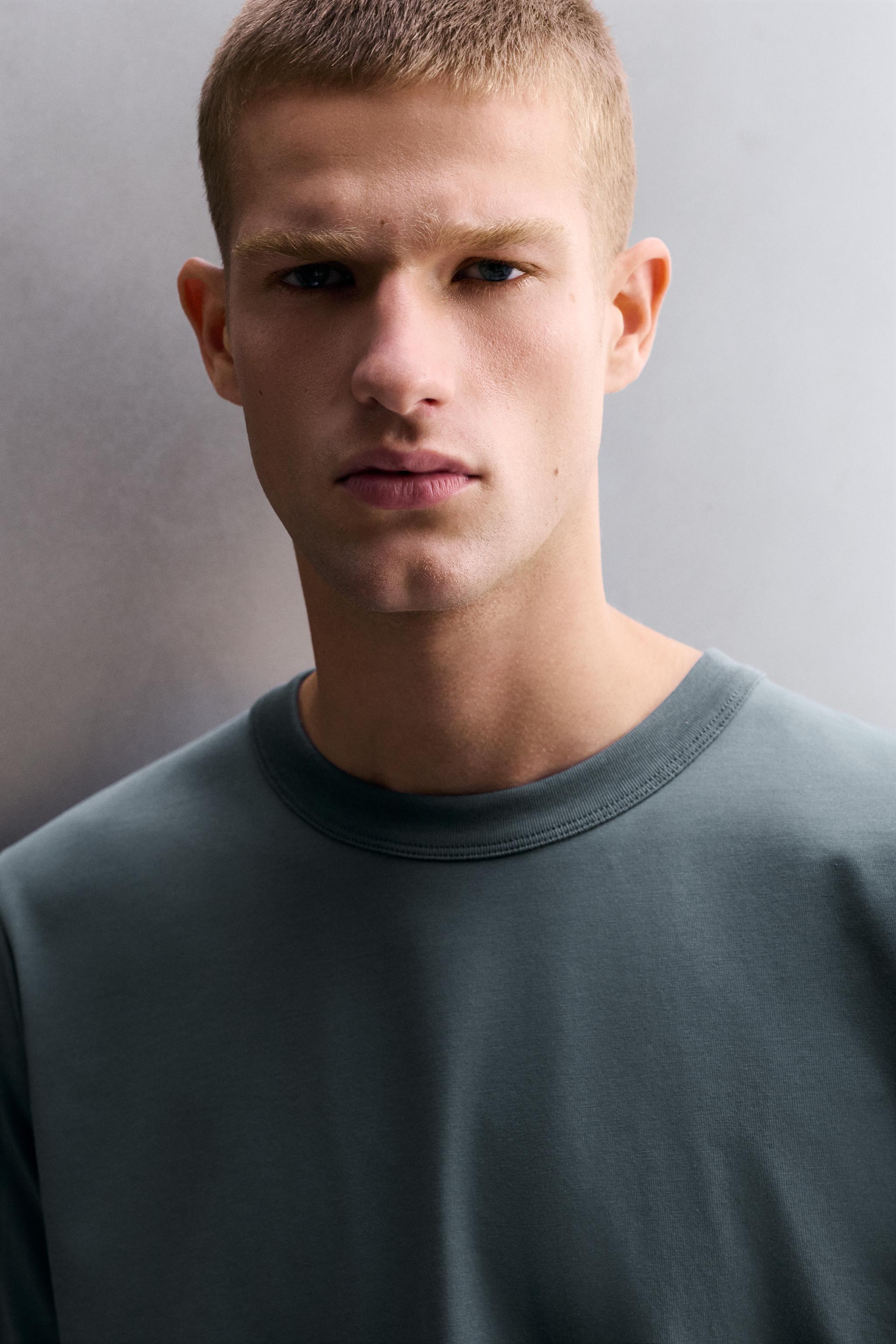 Мужские футболки Zara COMFORT TRAINING T-SHIRT — фото 5