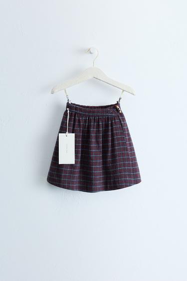 ЮБКА В КЛЕТКУ — ZARA TIMELESS — КРАСНОВАТЫЙ от Zara