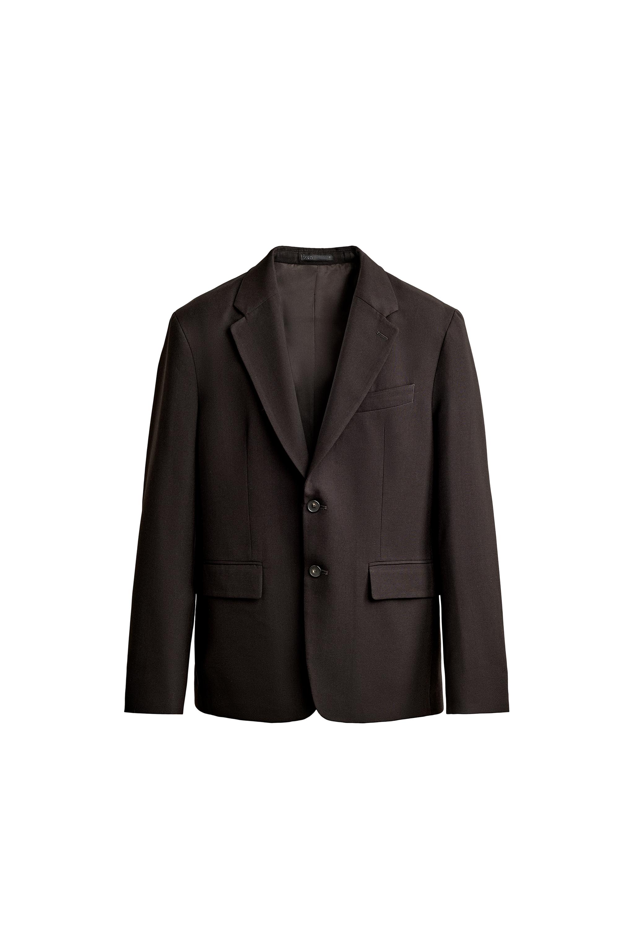 WOOL-BLEND SUIT BLAZER