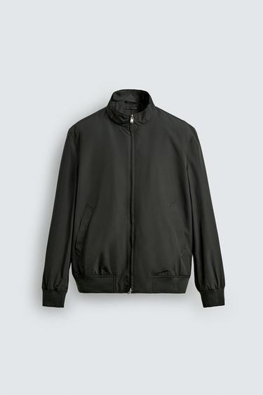 Zara WATER REPELLENT PUFFER JACKET - Dark green