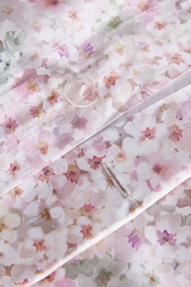 HOUSSE DE COUETTE IMPRIMÉ FLORAL - Rose de Zara - Image 3