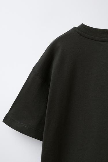 T-SHIRT À INSCRIPTION NÉON - Anthracite foncé de Zara - Image 3