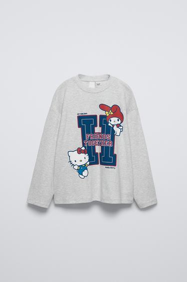 Zara HELLO KITTY © T-SHIRT - Gray marl